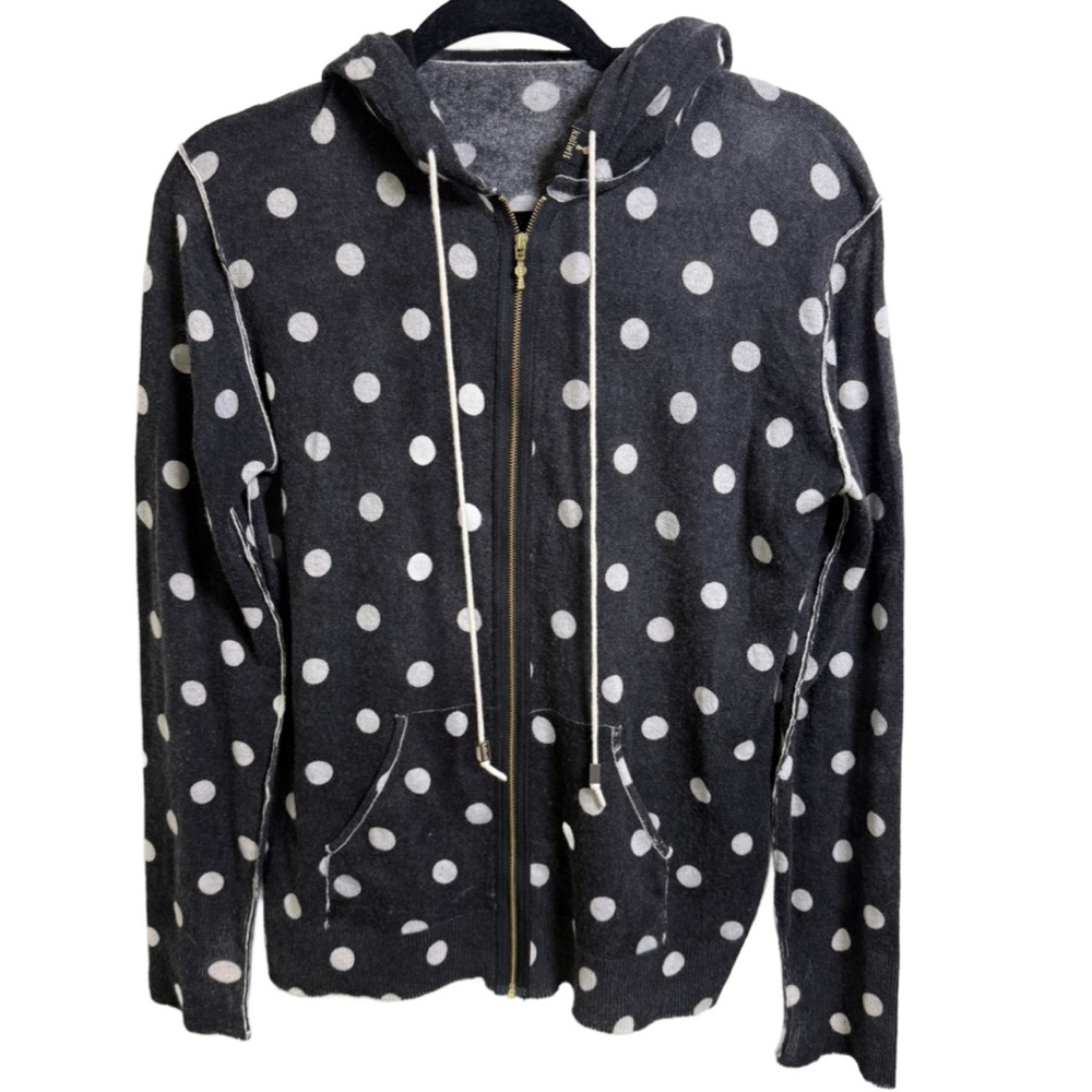 Y2K Polka Dot Women's Cardigan - Black and White